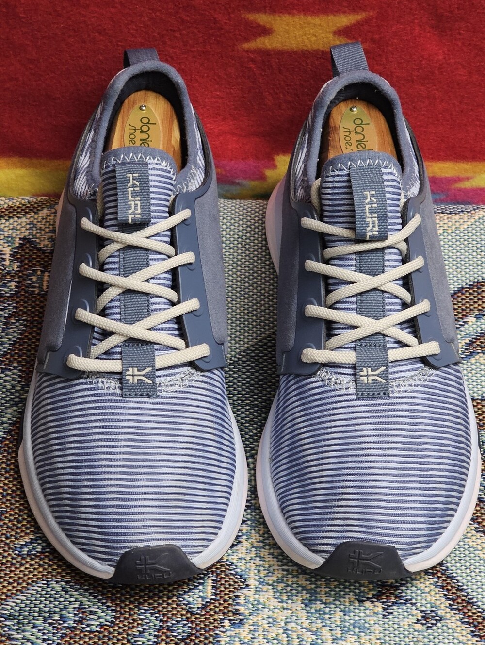 KURU ATOM Sneakers Women's Size US 7.5 /EURO 38 Lace Up Shoes Blue White